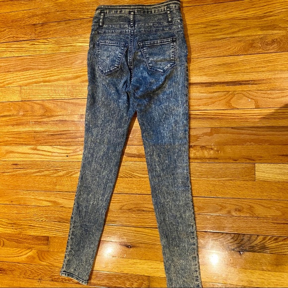 Women Jeans Hi Waist Skinny Grey 0 Refuge - Picture 4 of 6